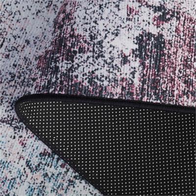 Show full view: SAFAVIEH Tacoma Transitional Abstract Machine Washable Area Rug, Plum/Black, 6 x 6-ft slide 7 of 9