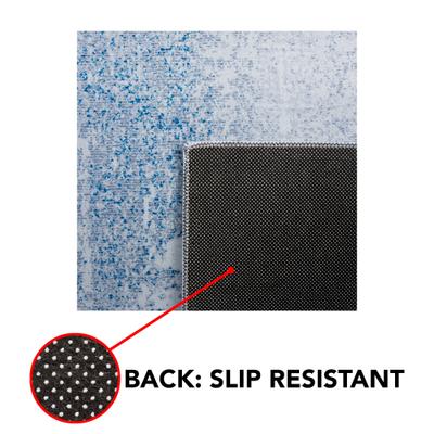 Show full view: SAFAVIEH Tacoma Transitional Abstract Machine Washable Runner Rug, Gray/Blue, 2.5 x 6-ft slide 9 of 10