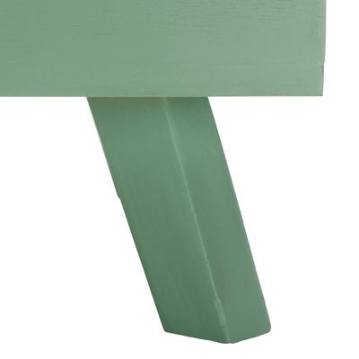 Show full view: SAFAVIEH Bean Square Wood Cat Bed House, Sage Green slide 9 of 9