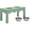 Show in main carousel: SAFAVIEH Lilith Elevated Dog Bowl Feeder, Sage Green slide 4 of 10