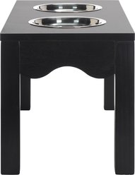 SAFAVIEH Lilith Elevated Dog Bowl Feeder, Matte Black slide 2 of 9