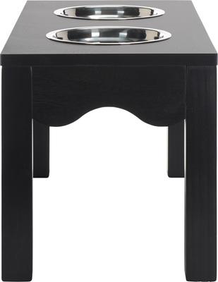 Show full view: SAFAVIEH Lilith Elevated Dog Bowl Feeder, Matte Black slide 4 of 9
