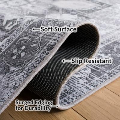 Show full view: SAFAVIEH Tucson Bohemian Machine Washable Runner Rug, Dark Sage/Ivory, 2.5 x 12-ft slide 6 of 8