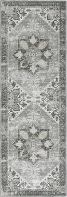 Show full view: SAFAVIEH Tucson Bohemian Machine Washable Runner Rug, Dark Sage/Ivory, 2.5 x 12-ft slide 2 of 8