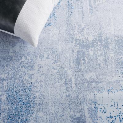 Show full view: SAFAVIEH Tacoma Transitional Abstract Machine Washable Runner Rug, Gray/Blue, 2.5 x 6-ft slide 8 of 10