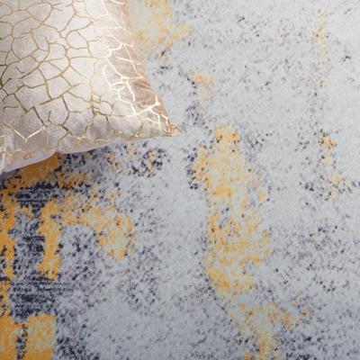 Show full view: SAFAVIEH Tacoma Transitional Abstract Machine Washable Runner Rug, Gray/Gold, 2.5 x 12-ft slide 7 of 9