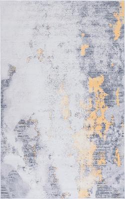 Show full view: SAFAVIEH Tacoma Transitional Abstract Machine Washable Area Rug, Gray/Gold, 4 x 6-ft slide 3 of 10