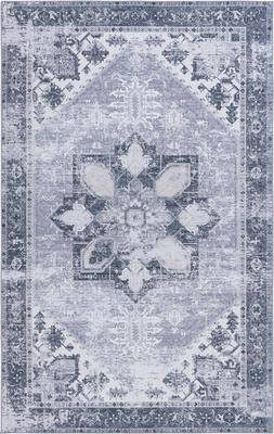 Show full view: SAFAVIEH Tucson Bohemian Machine Washable Area Rug, Gray, 4 x 6-ft slide 2 of 9