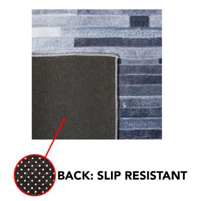 Show full view: SAFAVIEH Faux Hide Modern Machine Washable Area Rug, Light Gray/Gray, 6 x 6-ft slide 7 of 8