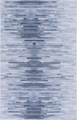 Show full view: SAFAVIEH Faux Hide Modern Machine Washable Area Rug, Light Gray/Gray, 4 x 6-ft slide 2 of 8