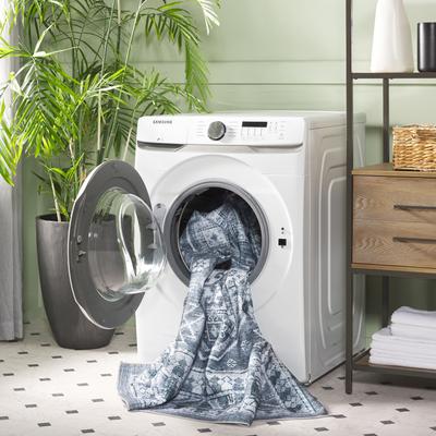 Show full view: SAFAVIEH Arizona Traditional Machine Washable Area Rug, Gray Green/Ivory, 6 x 6-ft slide 3 of 8