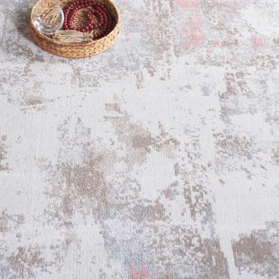 Show full view: SAFAVIEH Bayside Contemporary Abstract Machine Washable Area Rug, Ivory/Gray Pink, 4 x 6-ft slide 9 of 9