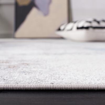 Show full view: SAFAVIEH Bayside Modern Abstract Machine Washable Area Rug, Blue/Gray, 4 x 6-ft slide 6 of 9