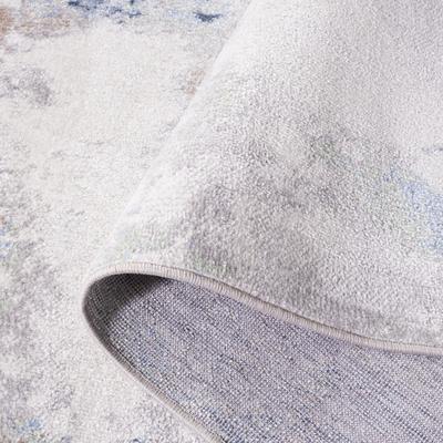 Show full view: SAFAVIEH Bayside Modern Abstract Machine Washable Area Rug, Blue/Gray, 4 x 6-ft slide 7 of 9