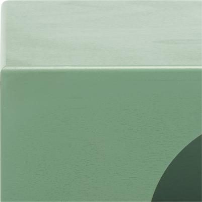 Show full view: SAFAVIEH Bean Square Wood Cat Bed House, Sage Green slide 8 of 9