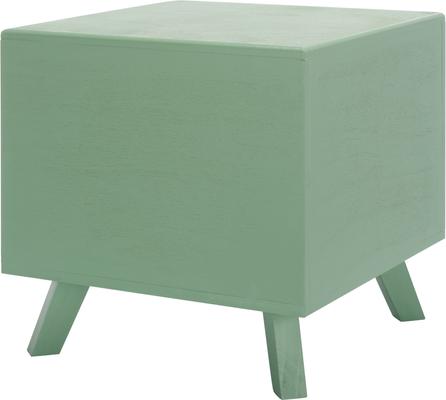 Show full view: SAFAVIEH Bean Square Wood Cat Bed House, Sage Green slide 7 of 9