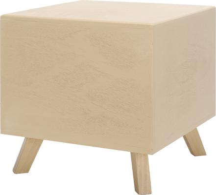 Show full view: SAFAVIEH Bean Square Wood Cat Bed House, Natural slide 7 of 9