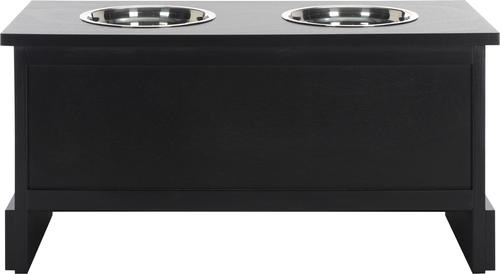 Show full view: SAFAVIEH Boomer Elevated Dog Bowl Feeder with Drawer, Matte Black slide 6 of 9