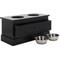 Show in main carousel: SAFAVIEH Boomer Elevated Dog Bowl Feeder with Drawer, Matte Black slide 4 of 9