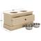 Show in main carousel: SAFAVIEH Boomer Elevated Dog Bowl Feeder with Drawer, Natural slide 9 of 9