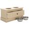 Show in main carousel: SAFAVIEH Boomer Elevated Dog Bowl Feeder with Drawer, Natural slide 4 of 9