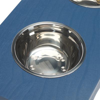 Show full view: SAFAVIEH Lilith Elevated Dog Bowl Feeder, Blue slide 9 of 10