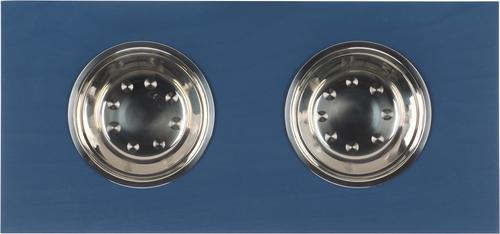 Show full view: SAFAVIEH Lilith Elevated Dog Bowl Feeder, Blue slide 6 of 10