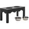Show in main carousel: SAFAVIEH Lilith Elevated Dog Bowl Feeder, Matte Black slide 3 of 9