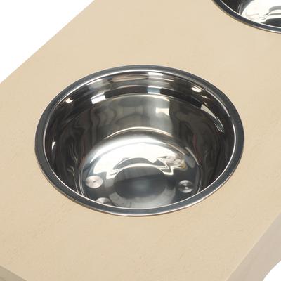 Show full view: SAFAVIEH Lilith Elevated Dog Bowl Feeder, Natural slide 8 of 9