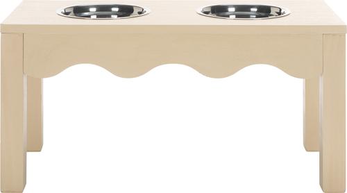 Show full view: SAFAVIEH Lilith Elevated Dog Bowl Feeder, Natural slide 2 of 9