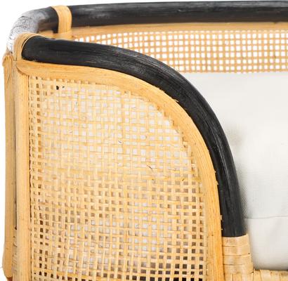 Show full view: SAFAVIEH Timo Rattan Elevated Dog & Cat Bed with Cushion, Beige/Natural slide 8 of 9