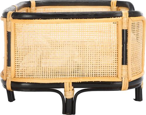Show full view: SAFAVIEH Timo Rattan Elevated Dog & Cat Bed with Cushion, Beige/Natural slide 4 of 9