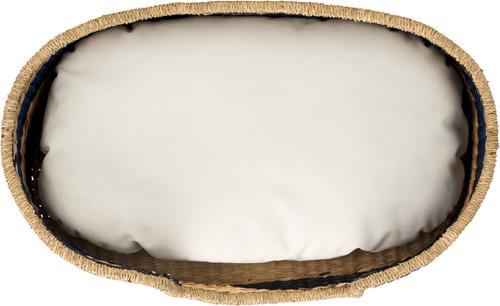 Show full view: SAFAVIEH Elyon Bolster Dog & Cat Bed with Cushion, Beige/Natural slide 5 of 9