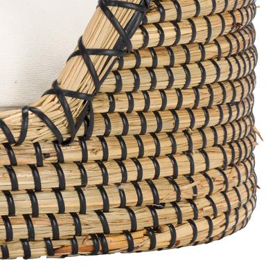 Show full view: SAFAVIEH Sarge Bolster Dog & Cat Bed with Cushion, Beige/Natural slide 9 of 9