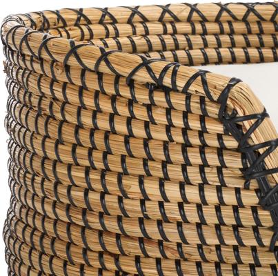 Show full view: SAFAVIEH Sarge Bolster Dog & Cat Bed with Cushion, Beige/Natural slide 8 of 9