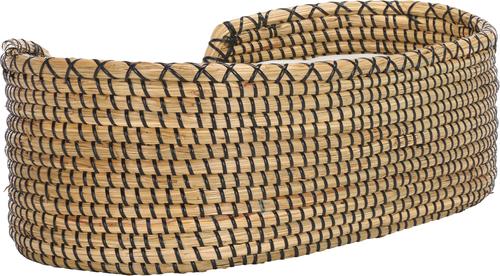 Show full view: SAFAVIEH Sarge Bolster Dog & Cat Bed with Cushion, Beige/Natural slide 7 of 9