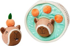 Frisco Capybara & Hot Tub Interactive Plush with Fetch Squeaky Tennis Ball Dog Toy, Medium