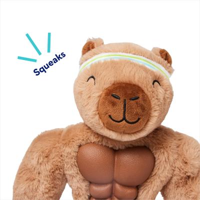 Show full view: Frisco Capybara Muscle Plush Squeaky Dog Toy, Medium/Large slide 3 of 5