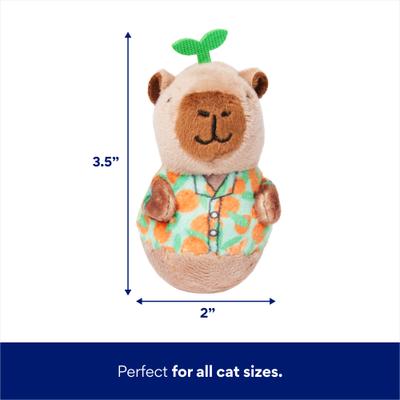 Show full view: Frisco Capybara Wobble Plush Cat Toy with Silvervine & Catnip slide 2 of 4