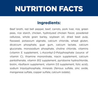 Show full view: Hill's Science Diet Senior Adult 7+ Healthy Cuisine Hearty Beef, Carrots & Peas Stew Wet Dog Food, 12.5-oz can, case of 12 slide 8 of 13