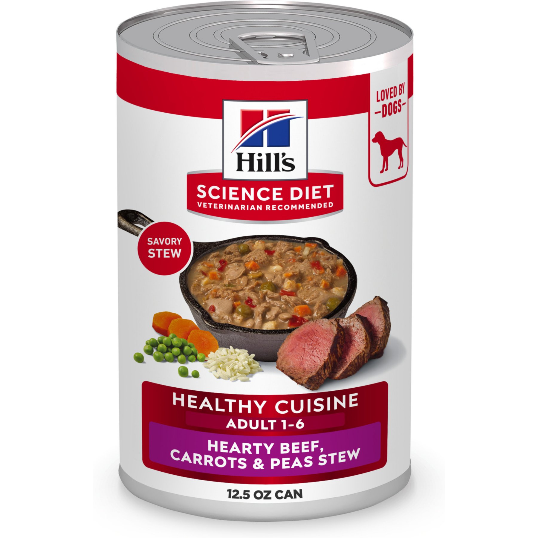 Hill's Science Diet Healthy Cuisine Beef Dog Food, 12.5-oz, 12 ct