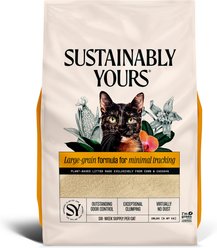 Sustainably Yours Large-Grain Formula Unscented Clumping Cat Litter, 20-lb bag