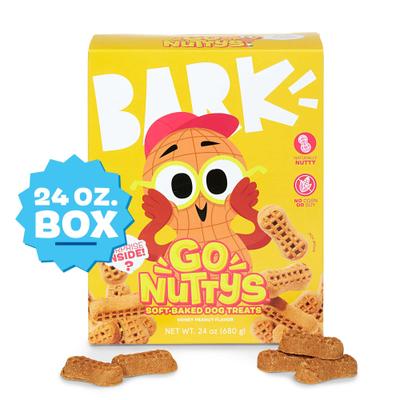Show full view: BARK Go Nutty Honey Peanut Flavored Soft Baked Dog Treats, 24-oz box slide 3 of 10