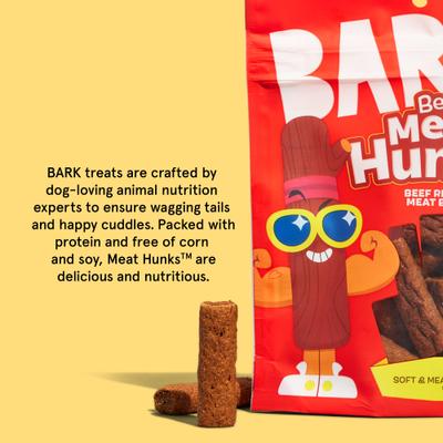 Show full view: BARK Beefy Meat Hunks Beef Recipe Soft & Chewy Dog Treats, 10-oz bag slide 8 of 10