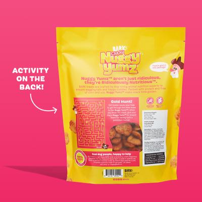 Show full view: BARK Clucky Nuggy Yumz Chicken Nugget Recipe Soft Baked Dog Treats, 10-oz bag slide 5 of 10