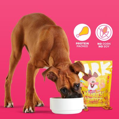 Show full view: BARK Clucky Nuggy Yumz Chicken Nugget Recipe Soft Baked Dog Treats, 24-oz bag slide 5 of 9