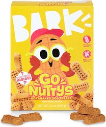 BARK Go Nutty Honey Peanut Flavored Soft Baked Dog Treats, 24-oz box