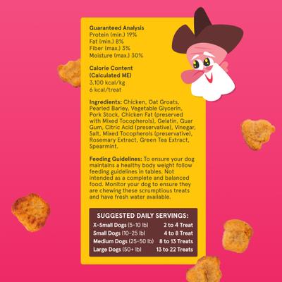 Show full view: BARK Clucky Nuggy Yumz Chicken Nugget Recipe Soft Baked Dog Treats, 24-oz bag slide 3 of 9