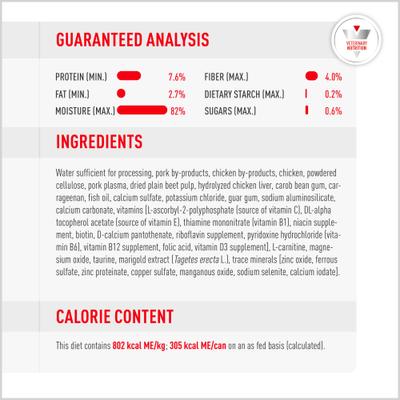 Show full view: Royal Canin Veterinary Diet Adult Glycobalance Loaf in Sauce Canned Dog Food, 13.4-oz, case of 24 slide 8 of 12