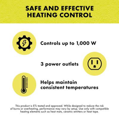 Show full view: Zilla Digital Terrarium Temperature Controller slide 4 of 10